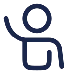 User Hand Up SVG Icon